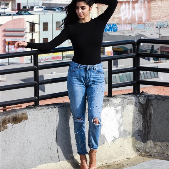 Black Long Sleeve Bodysuit - Picture 6 of 6